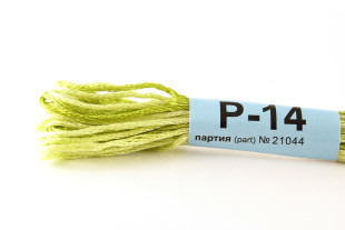 Мулине меланж Р-14 фисташковый-бл.желтый