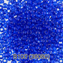 Бисер Чехия " GAMMA" круглый 2 10/ 0 2. 3 мм 5 г 1- й сорт B100 васильковый ( 30080 ) 