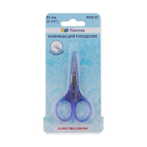 Ножницы " Gamma" ROS- 01 для рукоделия в блистере 83 мм фиолетовые